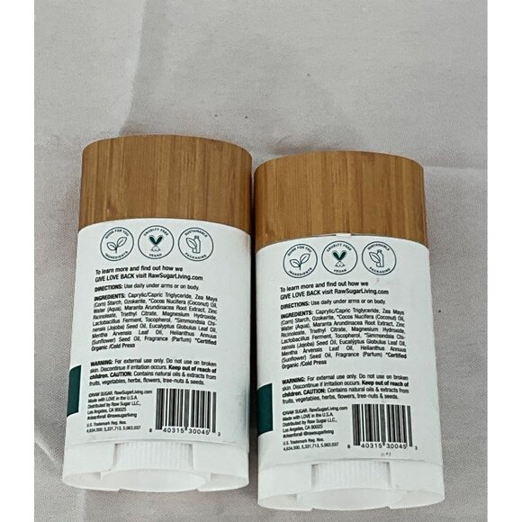 Raw Sugar Simply Deo Eucalyptus + Fresh Mint Aluminum-Free Natural Deodorant 2.7 - Picture 3 of 4